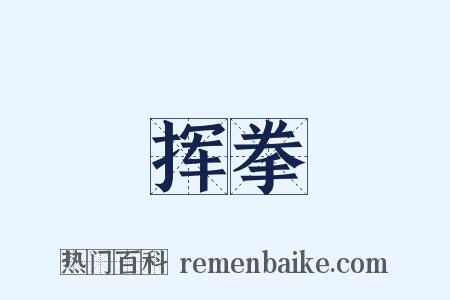 挥拳是什么意思的图片